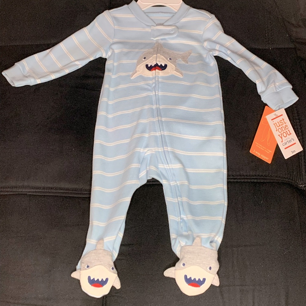 Adorable Shark Baby Onsie (3M)